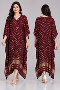 Bandhej Maroon
