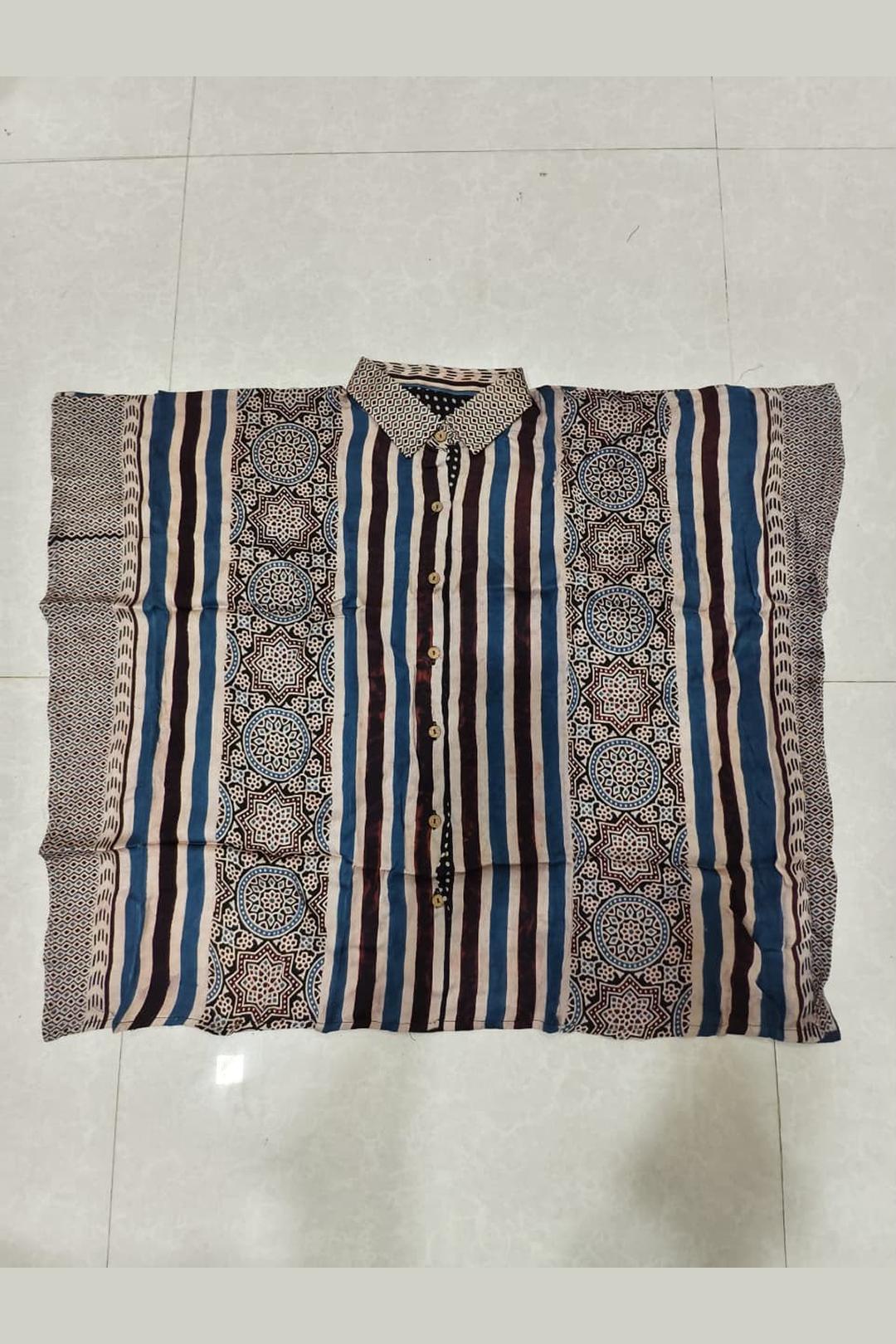 Shirt Ivory Panel Stripe