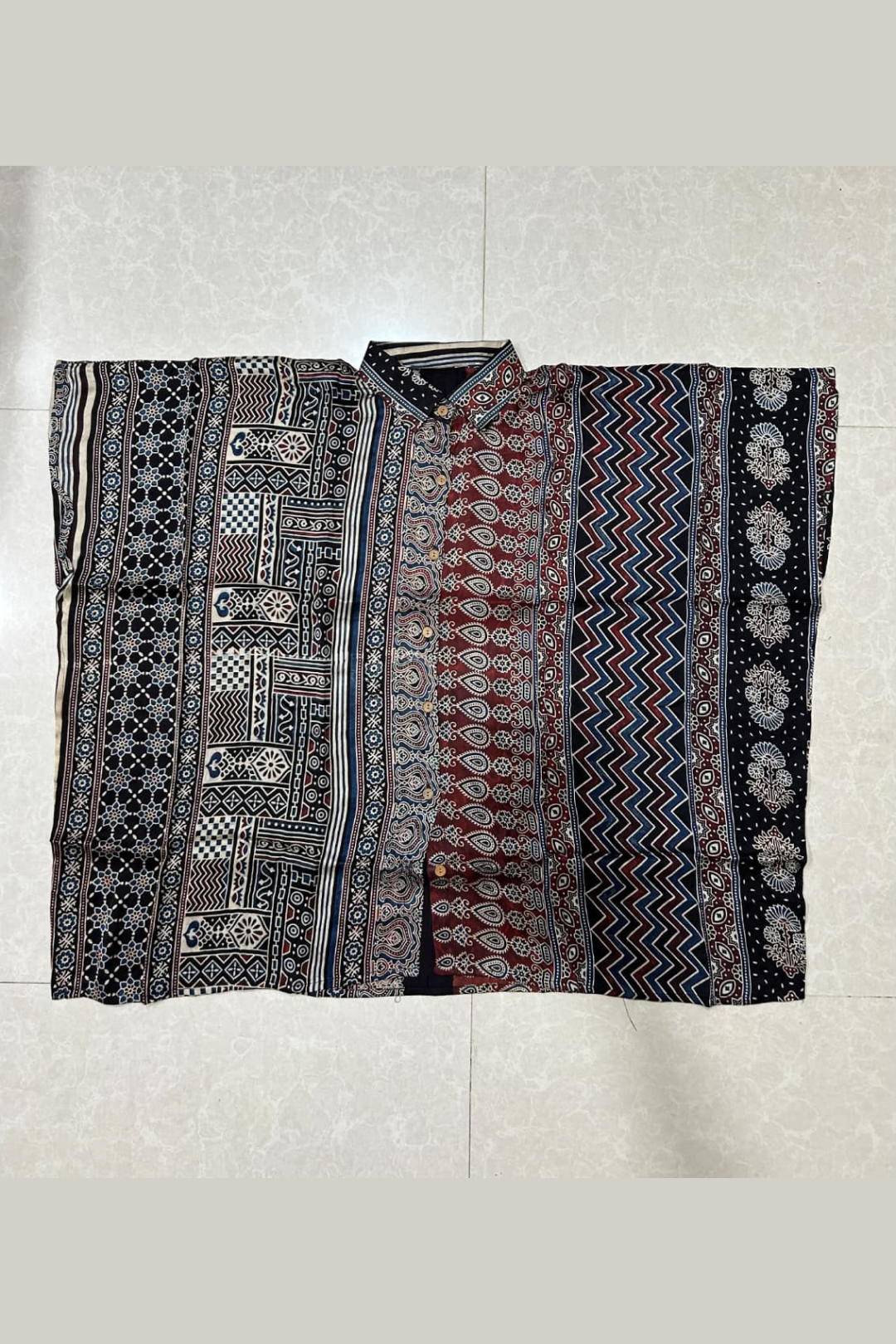 Shirt Black Patchwork