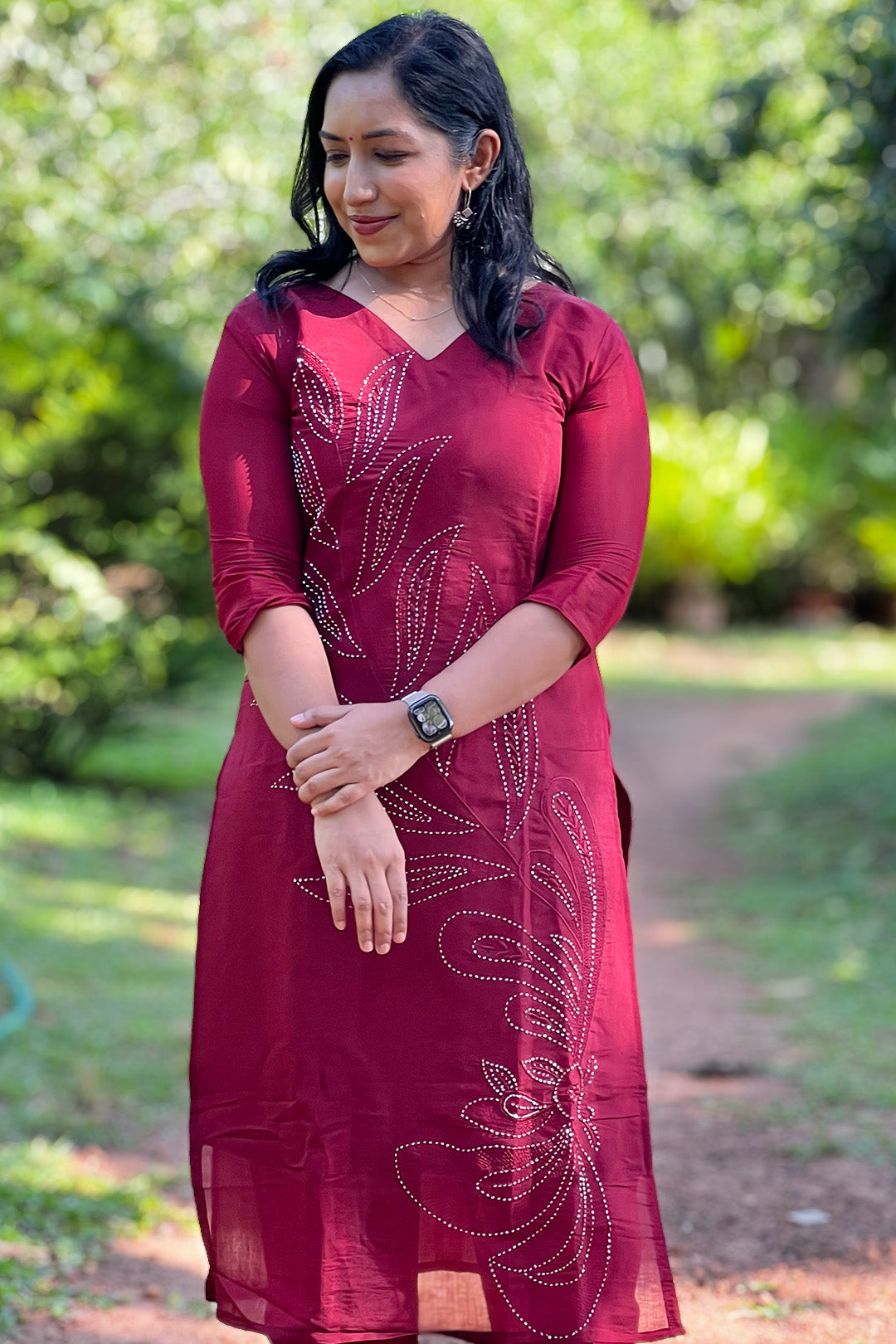 Aroha Ruby Grace co-ord set, front angle